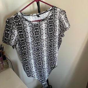 Brand New Snake pattern bodysuit